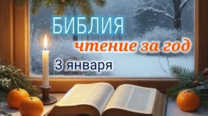 Библия - чтение за год, 3 января. Ежедневное чтение Библии.