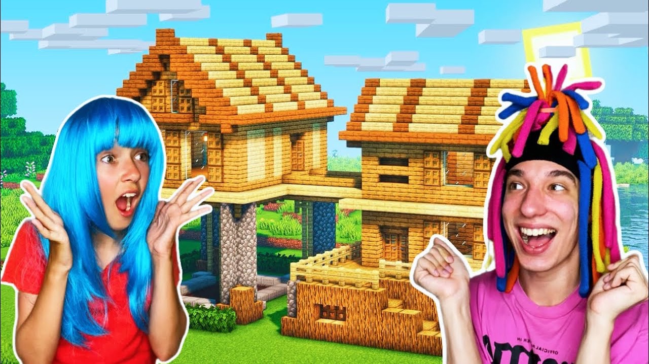 КИТАЙКА ИГРАЕТ В МАЙНКРАФТ И СТРОИТ ДОМ С КСЕХАО! смотреть онлайн