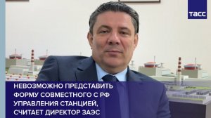 Невозможно представить  форму совместного с РФ управления станцией,  считает директор ЗАЭС