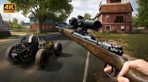 PUBG PC ： ERANGLE SOLO SNIPER TPP 4K GAMEPLAY (No Commentary)