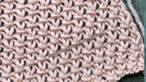 Нежнейший фактурный узор для вязания свитера, шапки, топа