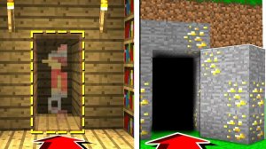 секретная комната в маинкрафт\очень легко\