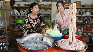 Большой семейный ужин, сбор урожая, готовка и просто уютные посиделки с семьей. Камбоджа