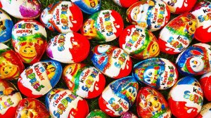 Множество киндер-сюрпризов. Счастливого Рождества! Успокаивающее видео.