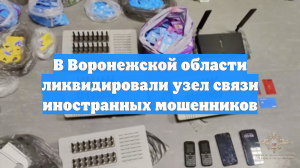 В Воронежской области ликвидировали узел связи иностранных мошенников