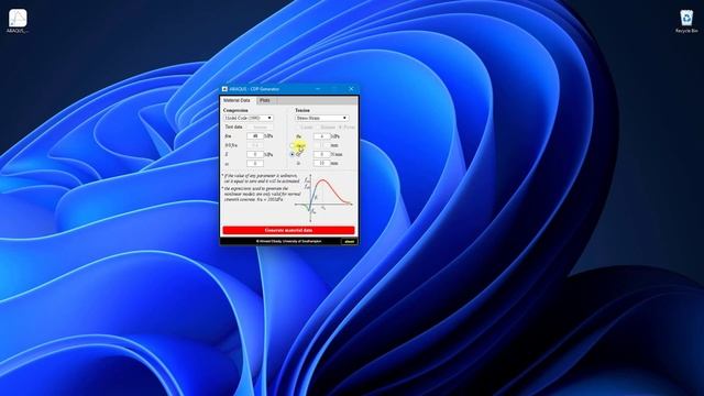 #36 ABAQUS Tutorial - CDP Model Input Generator
