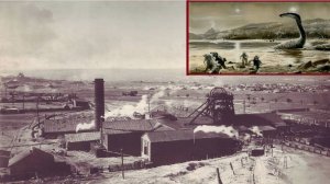 В шахте Кузбасса нашли невероятные  фрески с динозаврами и людьми