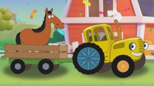 Мультики Для Детей, Разъежает По Полям