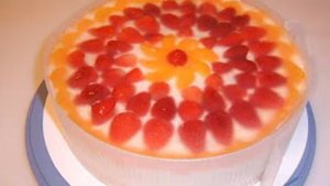 Торт с клубникой. Маринкины творинки. Всем МИРА и Добра!