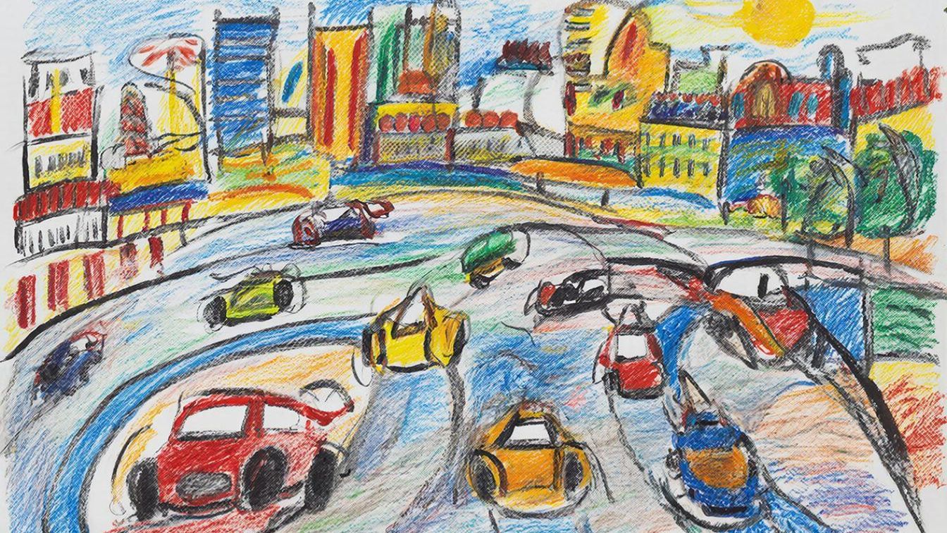 Мультфильмы для детей. Гонки машинок. смотреть онлайн