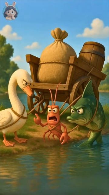 🦢🐟🦞 Лебедь, рак да щука. смотреть онлайн