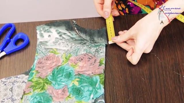 Блузку из шифона на запах без выкройки сшить своими руками.