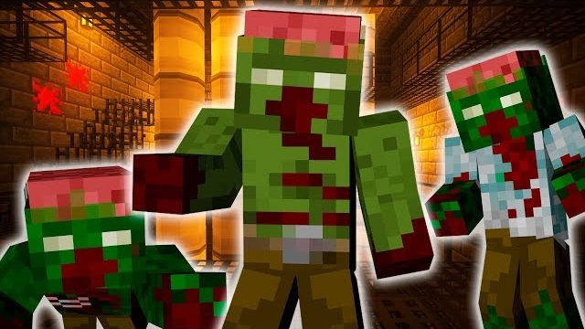 ЛОГОВО ЗОМБИ-ОХОТНИКОВ В ПОДЗЕМКЕ. ДЕНЬ 11 - ЗОМБИ АПОКАЛИПСИС В МАЙНКРАФТ | Линч смотреть онлайн