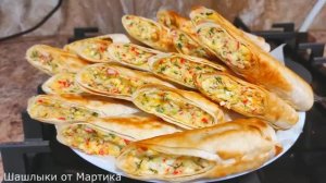 Закуска из лаваша на праздничный стол.