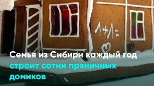 Семья из Сибири каждый год строит сотни пряничных домиков