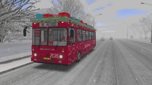 OMSI 2. ЛиАЗ-5256.35 (2005) Дедморобус. Маршрут 41: ул.Хуторская - ул.Школьная. Карта: Чистогорск