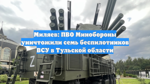 Силы ПВО сбили семь беспилотников в Тульской области