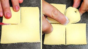 7 оригинальных формовок из слоёного теста! Слойки которые НЕСЛОЖНО приготовить!