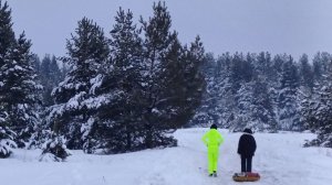 Сходили на горку,  экспериментировали