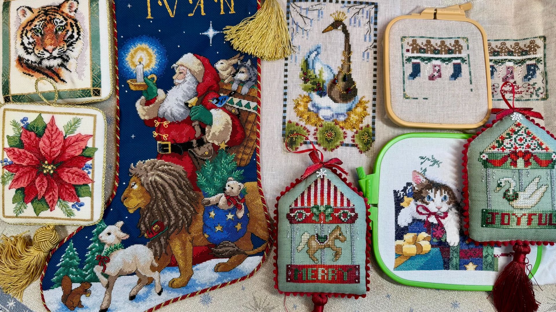 69 Вышивальный декабрь: 3 финиша Dimensions Just Nan Nora Corbet