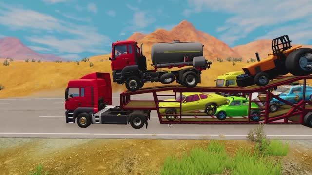 МУЛЬТИКИ С МАШИНКАМИ. Смешной мультик про машинки. машинки и мемные звуки. смотреть онлайн