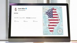 Жена советника президента США опубликовала карту Гренландии в цветах американского флага.