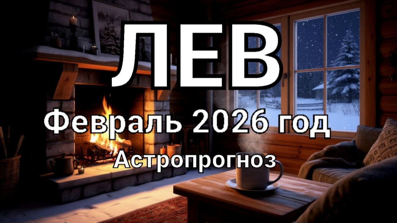ЛЕВ. Февраль 2026 год. Астропрогноз смотреть онлайн