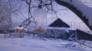 Как работает греющий кабель зимой. Кормушка для птиц.