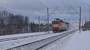 полёт отличный! ЧС7-234 поезд №104 Москва–Ярославль