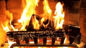 РАССЛАБЛЯЮЩИЕ ЗВУКИ КАМИНА, А ЗА ОКНОМ КРАСАВИЦА ЗИМА