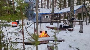 Живём в Лесной Избе у Озера. Зимняя Рыбалка в Новых Местах.