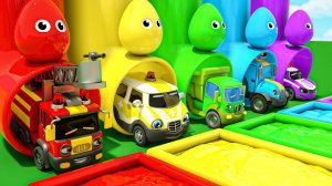 Мультяшки про машинки — Школьный автобус и Большие футбольные мячи — Детские стишки и песни