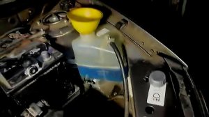 Замена охлаждающей жидкости на Калине. Удаление воздуха.