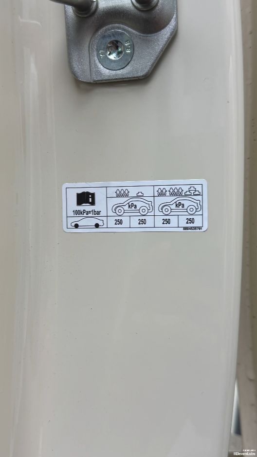 Geely Xingyuan - Пояснение к системе контроля давления в шинах и ее инициализации