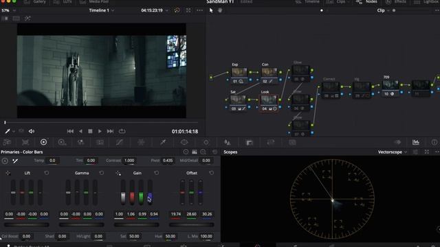 Покрасить F-Log в стиле фильма "Песочный Человек" | Davinci Resolve