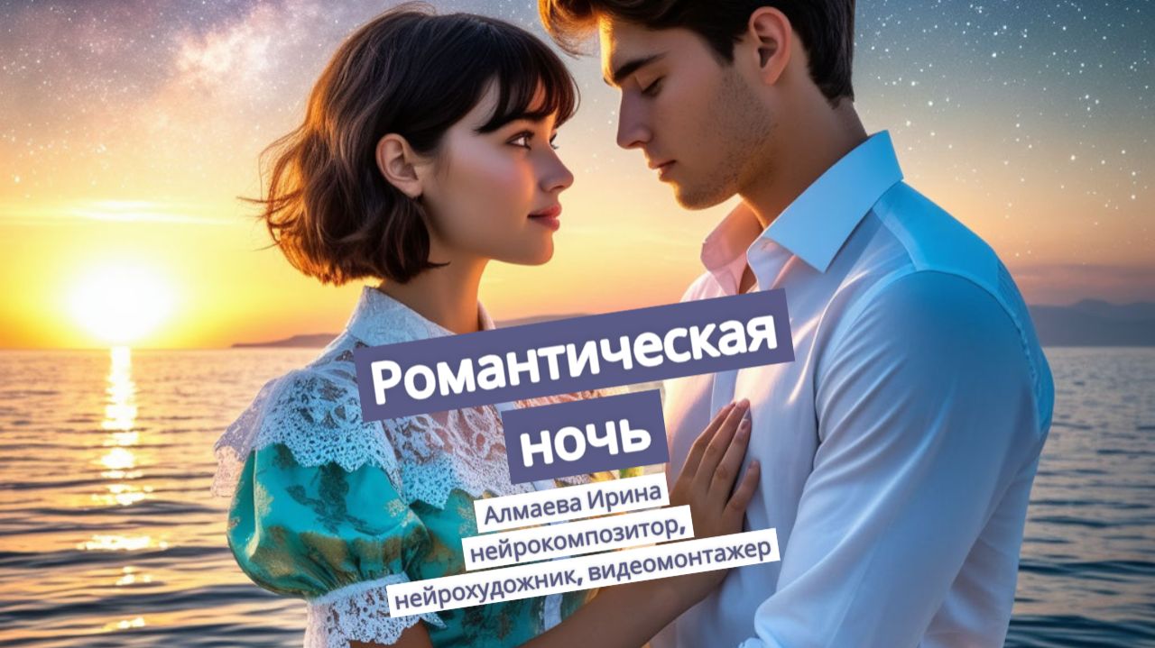 Романтическая ночь. Алмаева Ирина (нейрокомпозитор, нейрохудожник, видеомонтажер). смотреть онлайн