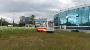 Санкт-Петербург.Трамвай. ЛМ-68М. 25.06.2017г.  Заказная Поездка.