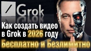 Как создавать видео в Grok в 2026 году Бесплатно и Безлимитно. Пошаговое руководство