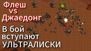 Старкрафт TvZ - Зерг Jaedong и терран Flash. УЛЬТРАЛИСКОВ так много, что их количество пугает