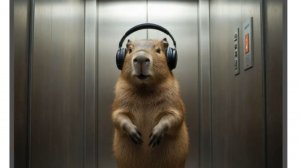 Капибира танцует в лифте