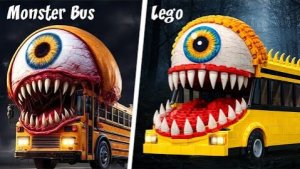 Я построил School Bus Eater НЕ в Backrooms MEGAMIX, А В EVOLUTION OF Trevor Henderson Проклятый LEGO