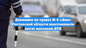 Движение по трассе М-4 «Дон» Ростовской области восстановили после массовом ДТП