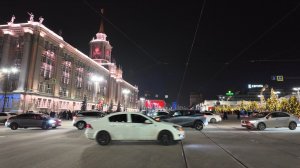 Большая прогулка по центру зимнего Екатеринбурга | Ледовый городок | 02.01.2026 | 4K Walking Vlog