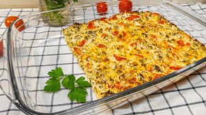 ЗАПЕКАНКА с БРОККОЛИ и овощами .Правильное питание.