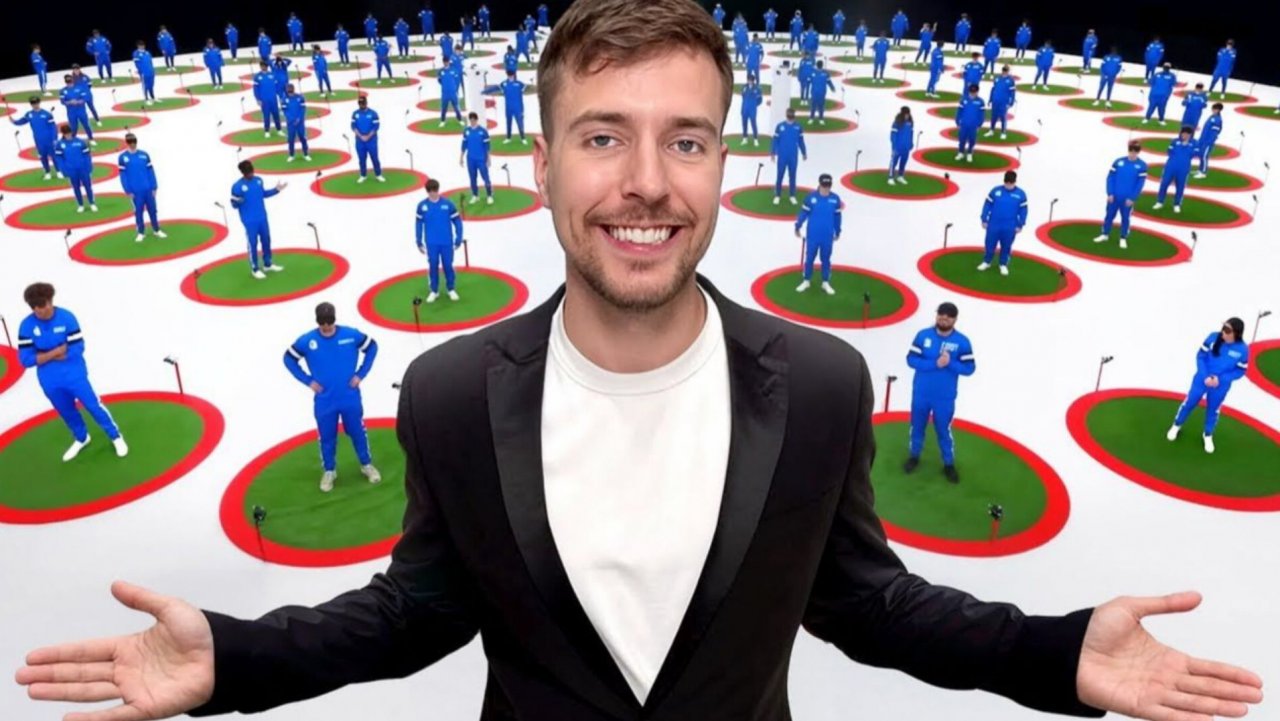 Mr.BEAST (МИСТЕР БИСТ) Я ЗАПЕР 100 ЧЕЛОВЕК В 100 КРУГАХ ВИДЕО НА РУССКОМ 2025 2026