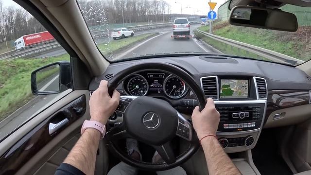 Mercedes GL 450 2014 [ 4.6 л. V8 340 л.с.] POV Test Drive смотреть онлайн