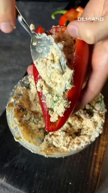 Запеченные перцы с сыром фета 🌶