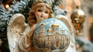 Снежные узоры Рождества. Шикарная музыкальная открытка.