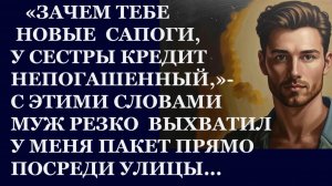 Истории из жизни| Зачем тебе новые сапоги, у моей сестры кредит... |Аудио рассказы|Жизненные истории