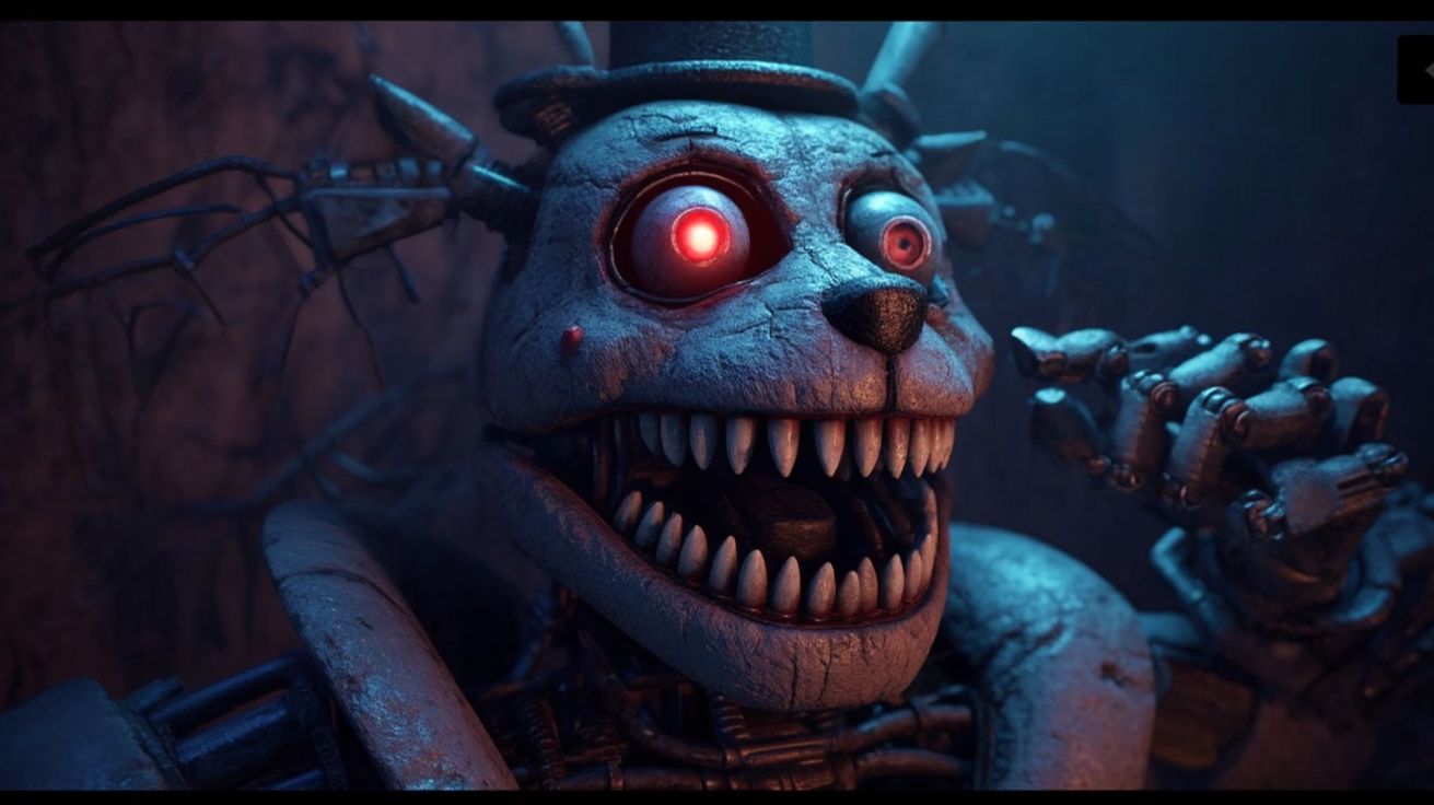 #FNAF 4  пытаюсь пройти ночь 🌃
(и это правда страшно)